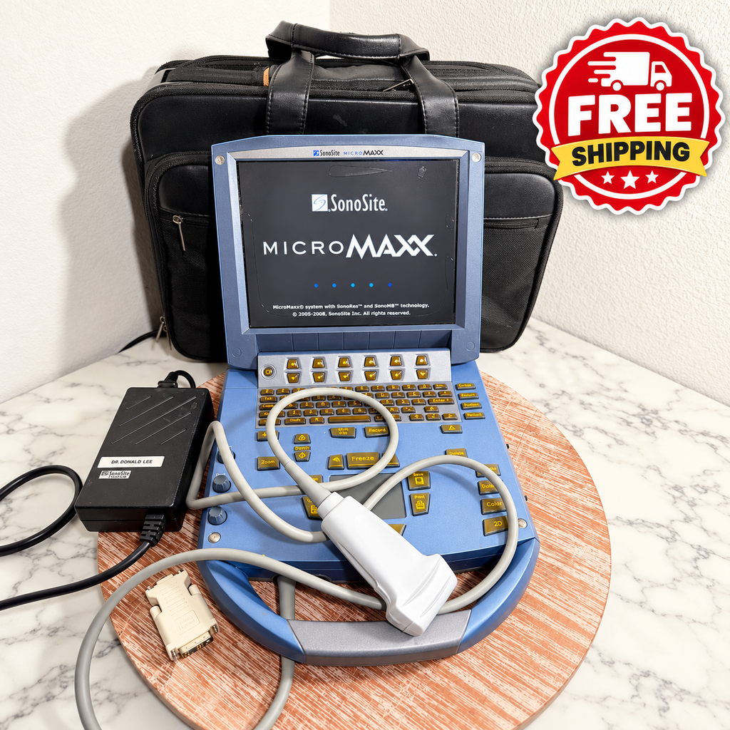 SonoSite MicroMaxx Portable Ultrasound System with L38e/10-5 MHz Linear Probe