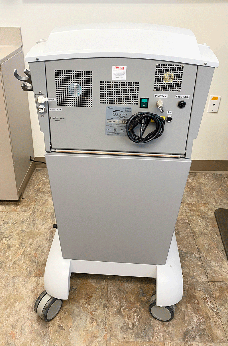 Back picture for 2007 Alma Harmony Laser Machine