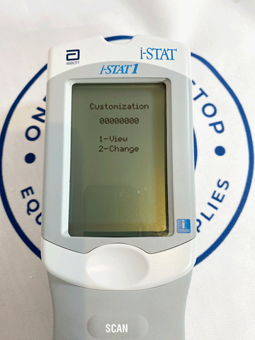 Picture of the screen for Abbott I-STAT 1 Analyzer MN: 300 Portable Clinical Blood Hematology Unit
