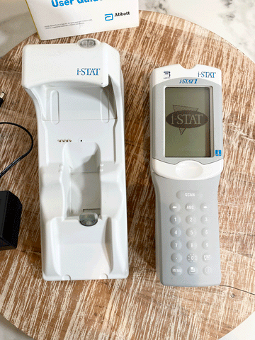 Picture of the Abbott i-STAT 1 300 Handheld Clinical Blood Hematology Analyzer