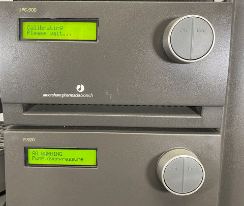 Picture of the screen for UPC-900 and P-920