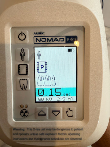 Aribex Nomad Pro Handheld Dental Intraoral System control panel