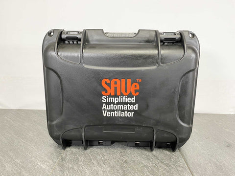 Picture of a hard case for AutoMedx SAVe Simplified Automated Ventilator