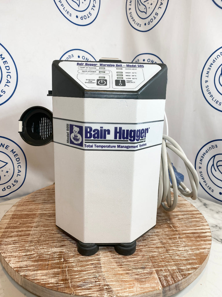 Bair Hugger medical device on a wooden surface front view