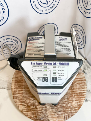 Bair Hugger warming unit on a wooden surface top view