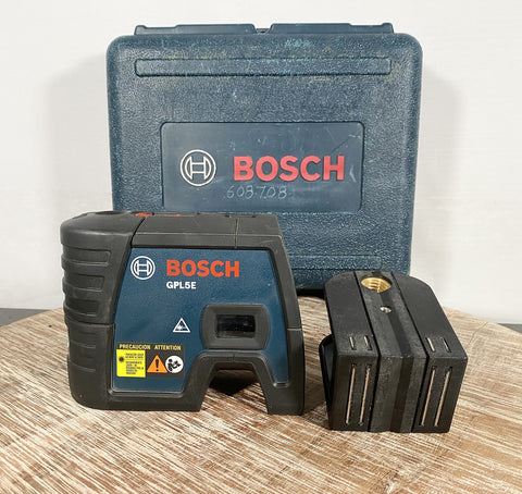 Picture of the Bosch GPL5E 5-Point Self Leveling Alignment Laser  with Hard Carrying Case