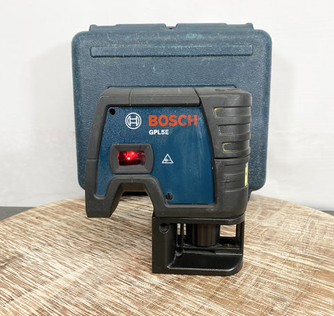 Picture of the Bosch GPL5E 5-Point Self Leveling Alignment Laser  with Hard Carrying Case