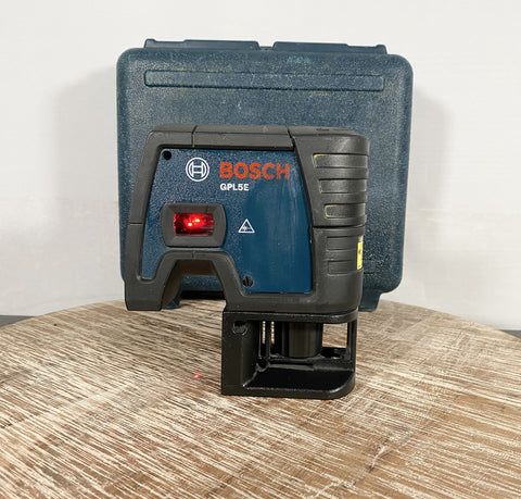 Picture of the Bosch GPL5E 5-Point Self Leveling Alignment Laser  with Hard Carrying Case