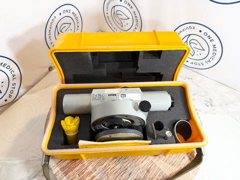 Carl Zeiss NI2 Automatic Surveyor Level device in a yellow case 