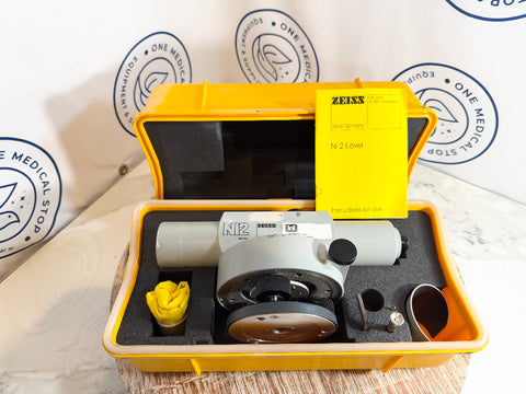 ZEISS medical device in a yellow case 