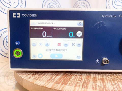 Screen display picture of Covidien Hysterolux Fluid Management System Control Unit