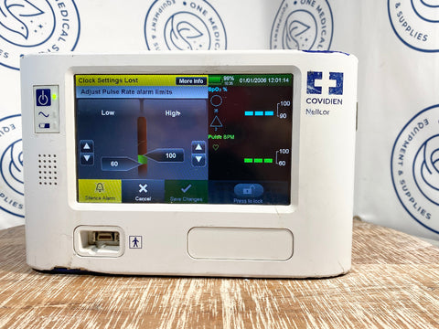 Picture of Covidien Nellcor PM1000N Respiratory Monitor with digital screening