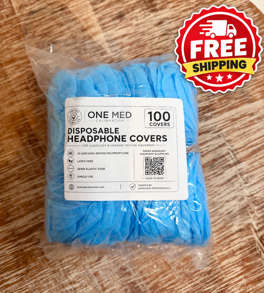 Disposable Audiometer Headphone Covers - Standard Size, Blue