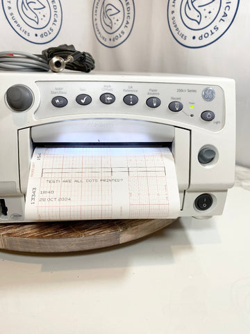 Printing paper picture of GE Corometrics 259CX-B Maternal Fetal Patient Monitor