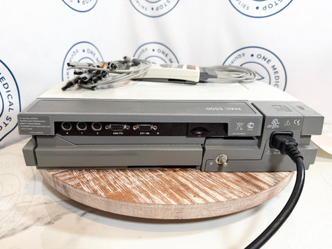 Picture of GE Mac 5500 HD ECG / EKG Machine connecting ports 
