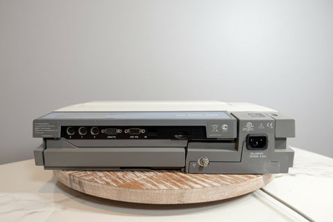 GE EKG machine device side view