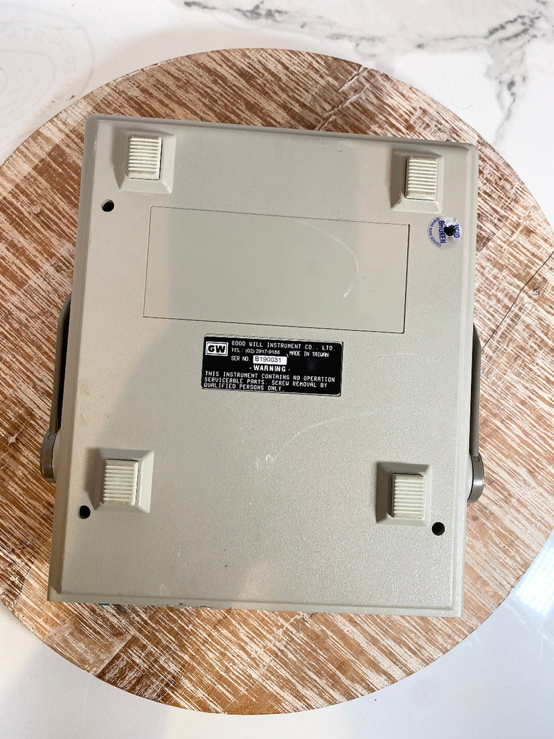 Picture of GW Instek GDM-8135 Digital Multimeter bottom view
