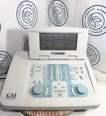 Grason-Stadler GSI 61 Clinical Audiometer with digital display and control buttons