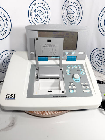 GSI TympStar electronic device with digital display and control buttons
