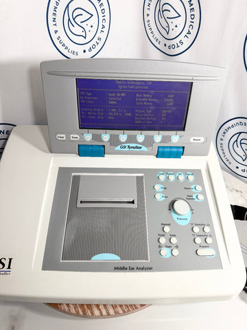 GSI TympStar electronic device with digital display and control buttons