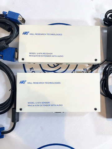 Picture of the Hall Research U-97A-R / U-97A-S Sender & Receiver KVM Extender With Audio
