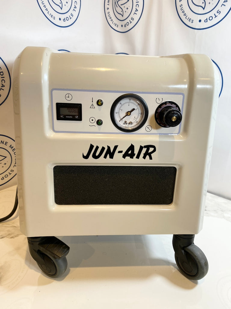 Jun-Air 87R-4P Portable Oil Free Medical Lab Air Compressor System front