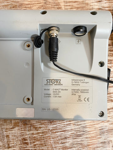 Picture of Karl Storz C-MAC Monitor 8403 ZX connection