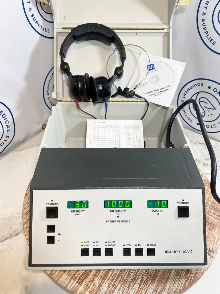 MAICO MA40 Portable Audiometer  device with headphones