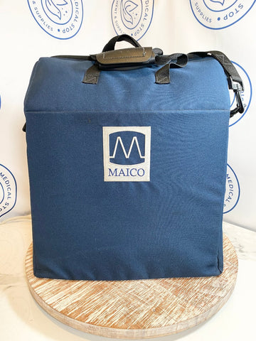 Unit inside bag picture of MAICO MA41 Portable Audiometer