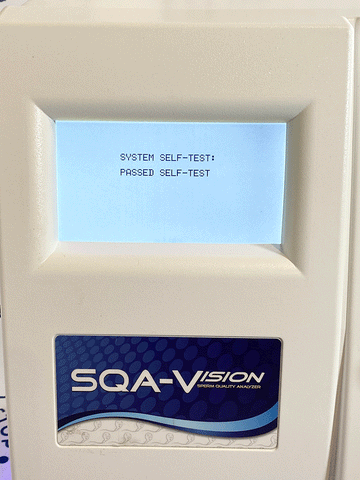 Picture of the screen for MES SQA-VISION Sperm Quality Analyzer 