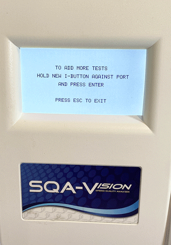 Picture of the screen for MES SQA-VISION Sperm Quality Analyzer 