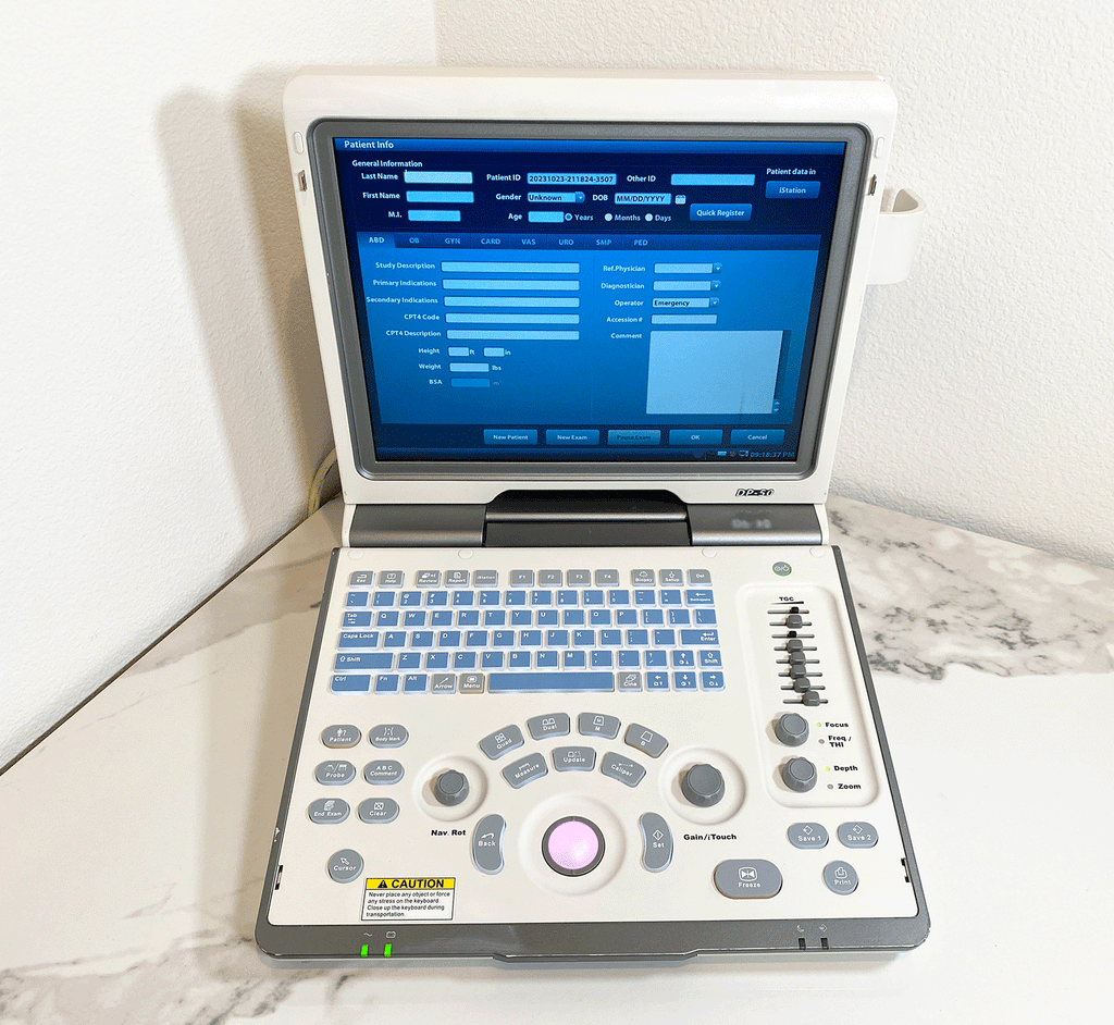 Front picture of the Mindray DP-50 Digital Ultrasound System