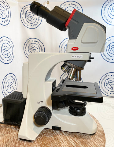 Picture of Motic Microscope BA410E unit side view