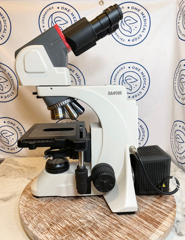 Picture of Motic Microscope BA410E unit side view