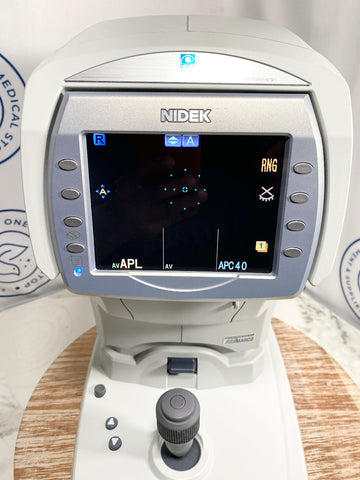 Picture of Nidek NT-510 NCT Non Contact Tonometer full view with monitor on