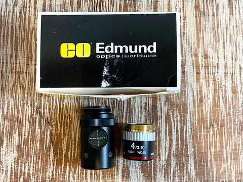 Picture of Nikon 4 4/0.10 160/-WD25 Microscope Objective with box