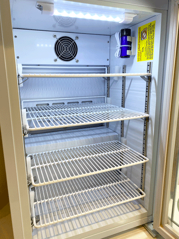 Norlake Scientific Refrigerator Glass Door Medical Grade Refrigerator PR031WWG/0