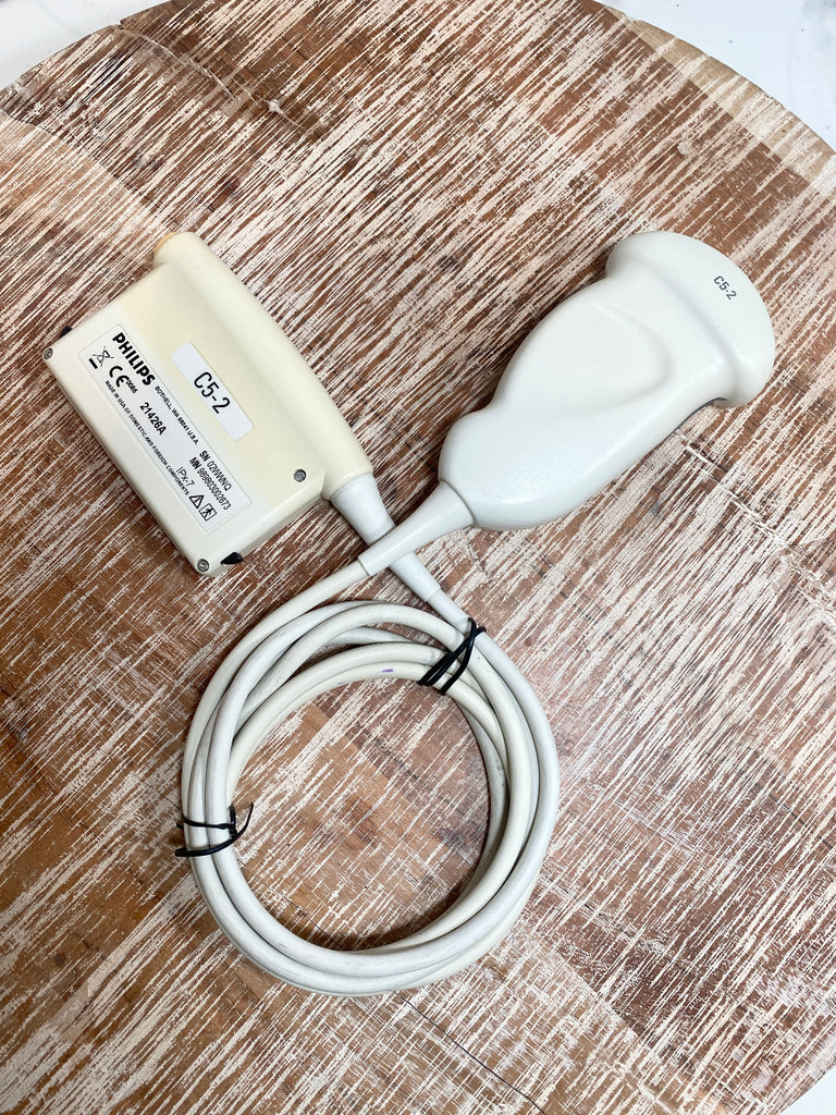 Philips C5-2 Broadband Convex Curved Array Ultrasound Transducer with cable