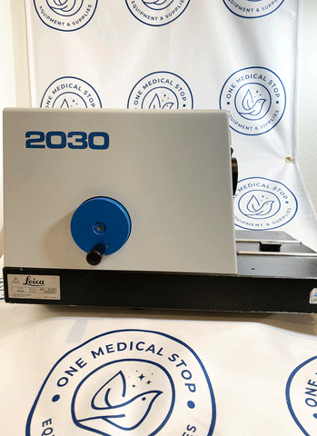 Side picture of the Reichert-Jung 2030 Biocut Rotary Microtome