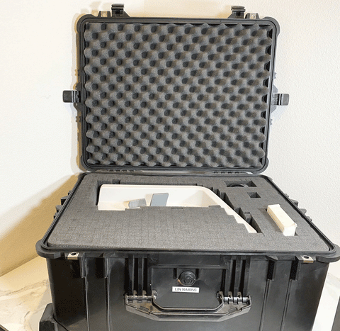 Picture of the hard case for Reichert Lenscheck Advanced Logic Lensometer Model 12621 Rev: C Autolensometer