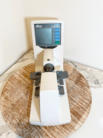 Front picture of the Reichert Lenscheck Advanced Logic Lensometer Model 12621 Rev: C Autolensometer