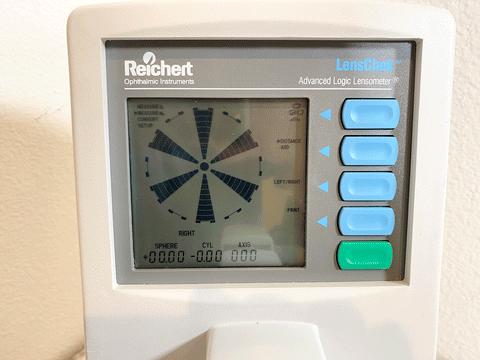 Picture of the Reichert Lenscheck Advanced Logic Lensometer Model # 12621 Rev: C Autolensometer