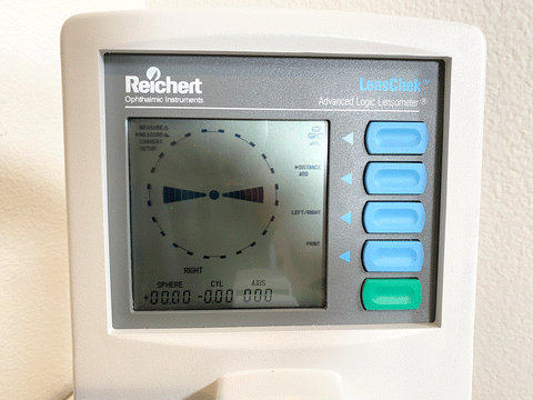 Picture of the Reichert Lenscheck Advanced Logic Lensometer Model # 12621 Rev: C Autolensometer