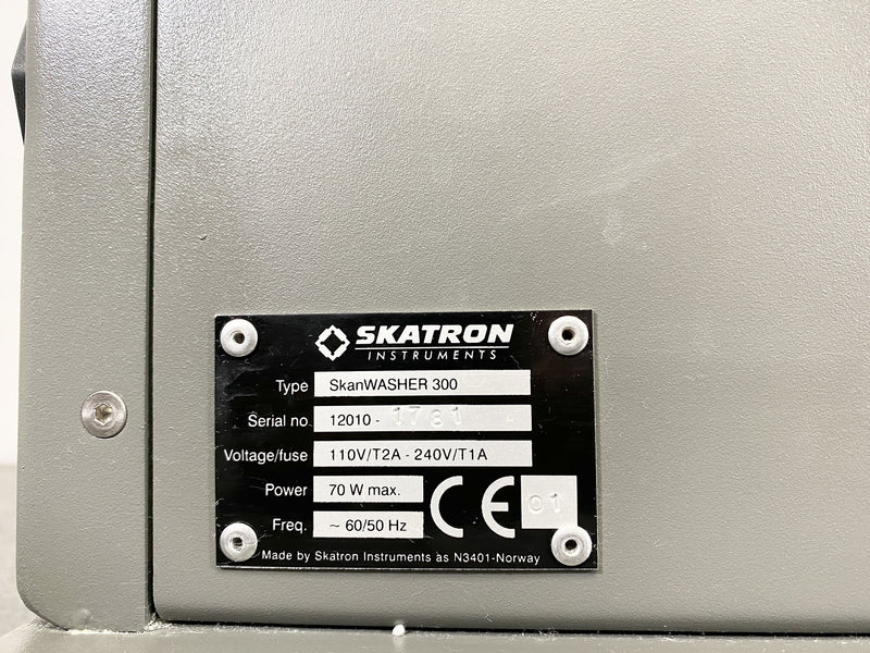 Picture of the label for Skatron Skan Washer 300 Version B Microplate Washer