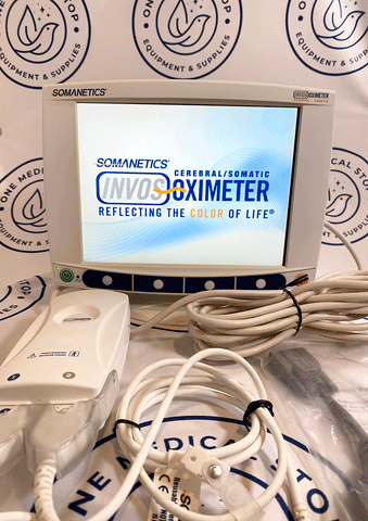 Picture of the screen for Somanetics Invos Oximeter 5100C Cerebral Somatic