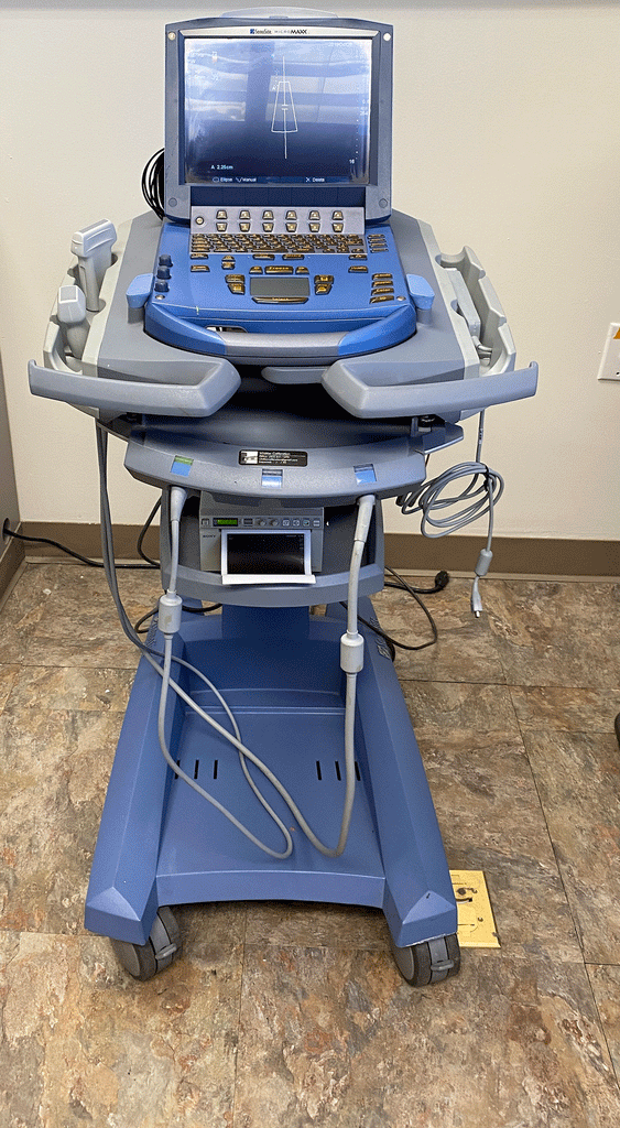 Front picture of the Sonosite MicroMaxx Portable Ultrasound Machine