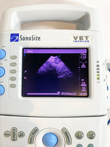 Picture of the Sonosite Vet 180 Plus Ultrasound System