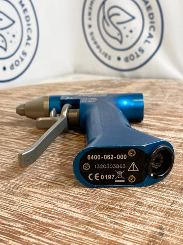 Blue Stryker gun bottom with logo