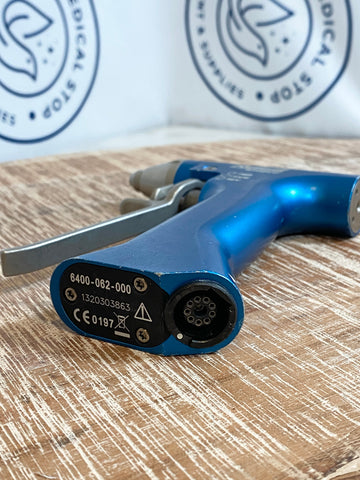 Blue Stryker gun bottom with logo