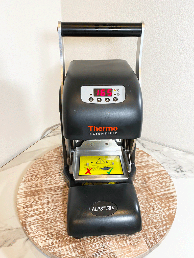 Front picture of the Thermo Scientific ALPS 50V Variable Temperature Sealer
